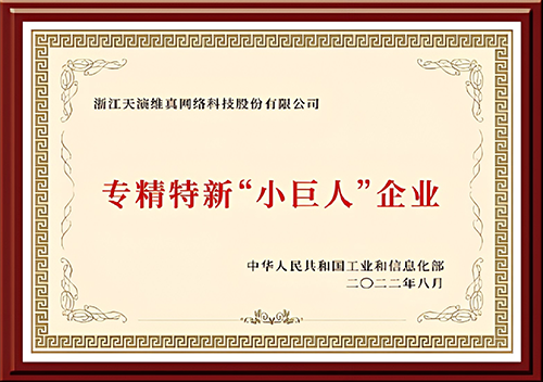 国家专精特新“小巨人”企业